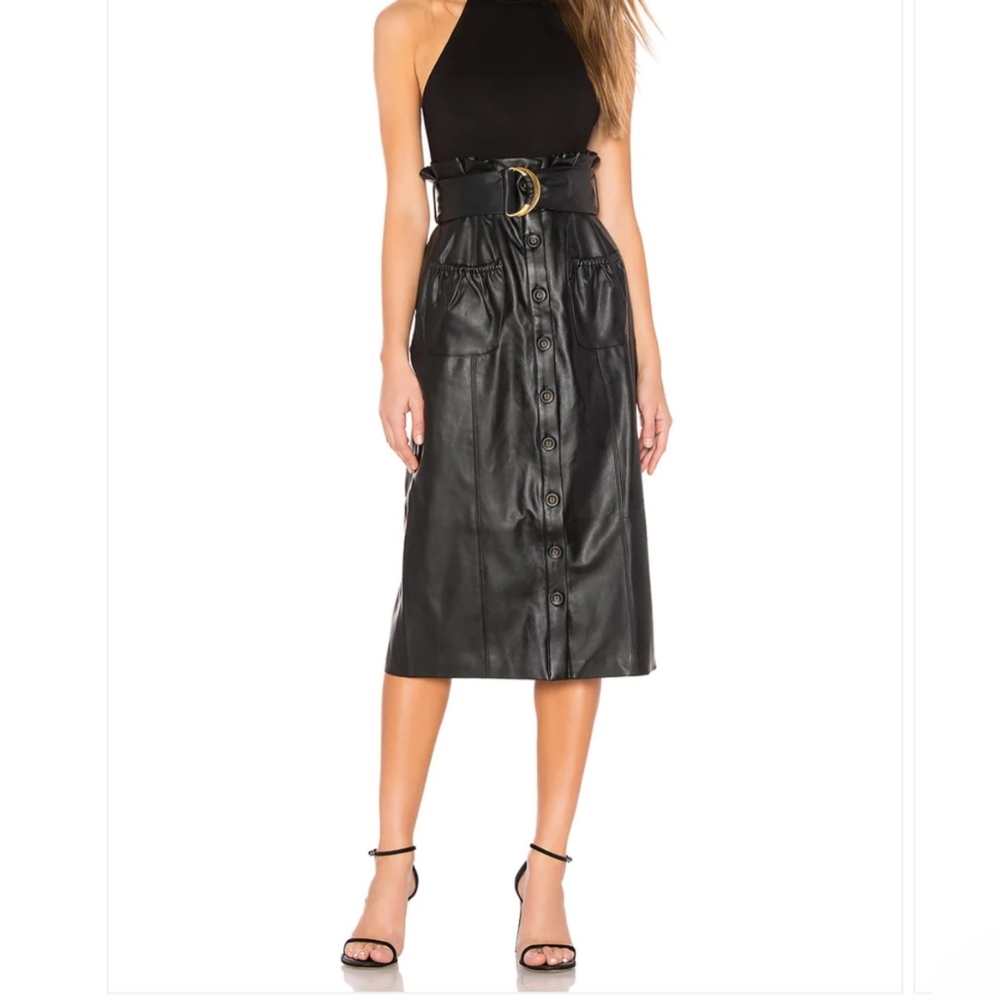 Tularosa faux leather skirt NWOT